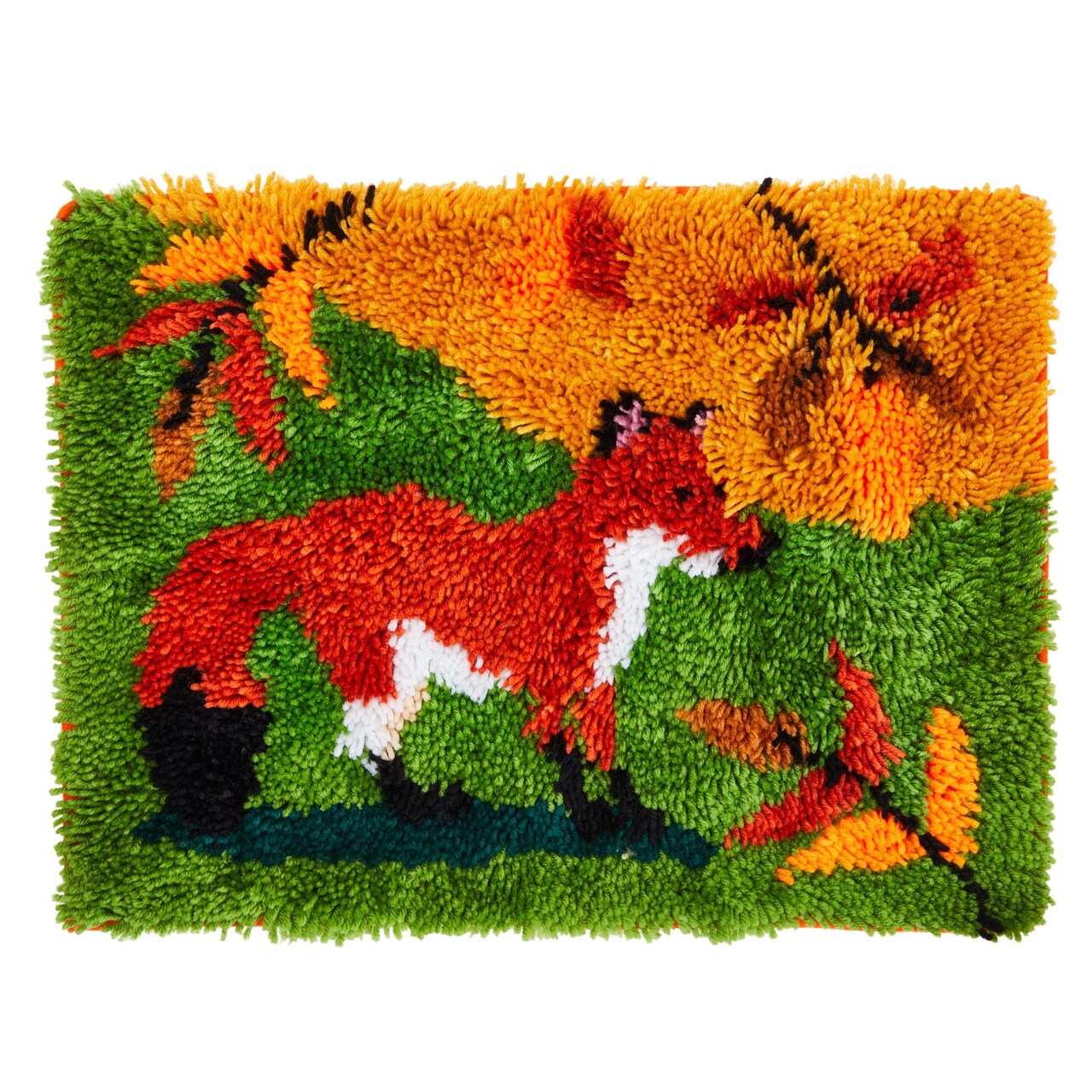 Fox Latch Rug Hooking Kits with Handles for Adults Beginners, DIY Crafts  (20 x 15 In)